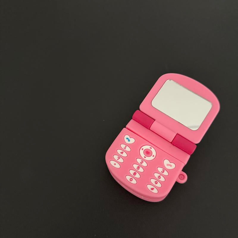 Pink Cat Airpods Case with Mirror - Lightweight Design for Cat Use Headset Headphones Cute Headphonesbluetooth Flip Audio Device