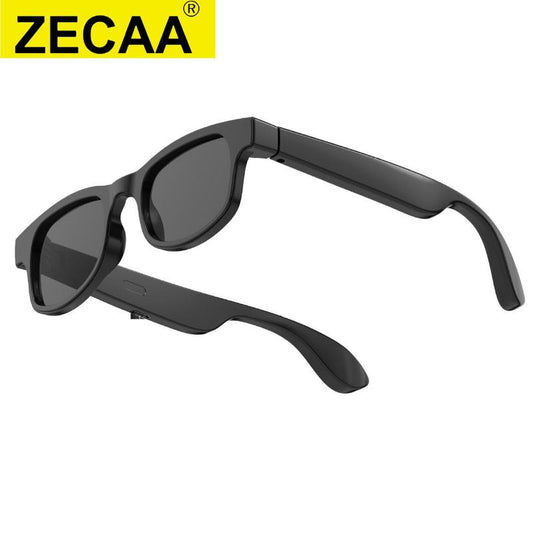 ZECAA New Smart Touch Wireless Bluetooth Audio Headset Glasses Bluetooth Smart Touch Wearable Headset Audio Glasses Smart Audio Sunglass Magnetic Chargeable Black Headphone Glasses Durable Electronic Audio Glass