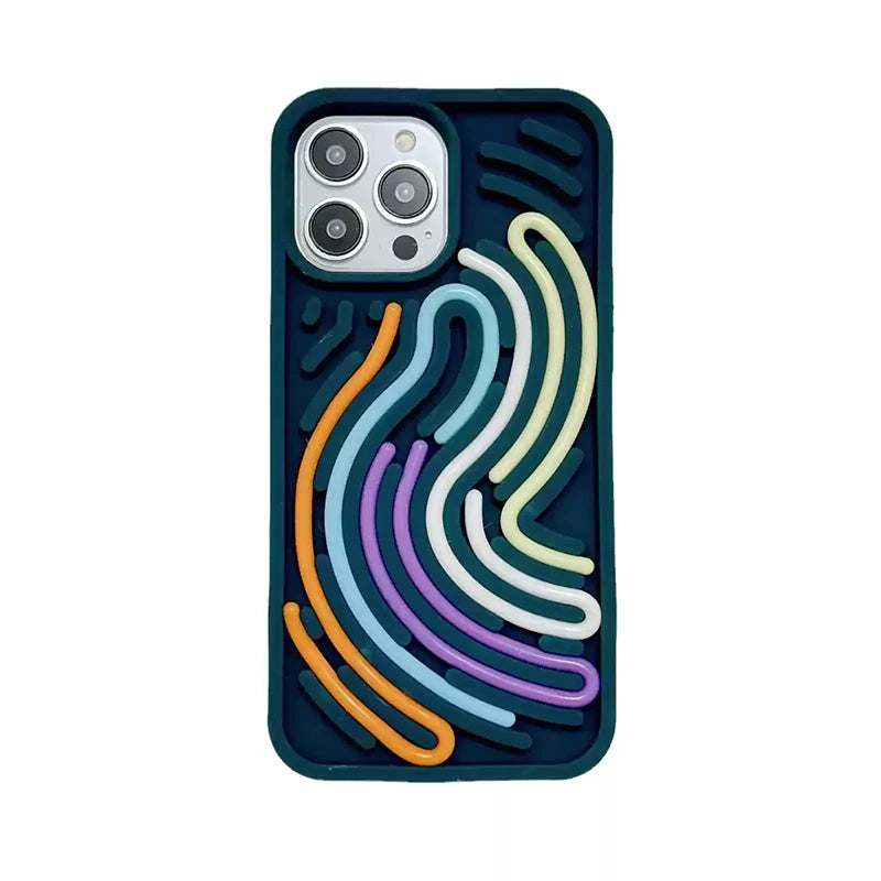 Funny Sensory Activity Board Silicone Decompression Phone Case for Iphone 16 15 14 13 12 11 Pro Max Soft Back Cover