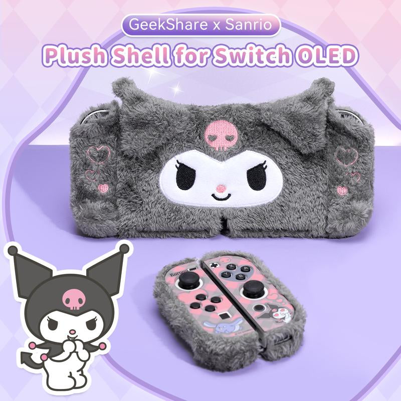 Geekshare Plush Protective Case for Switch OLED - Gaming Time