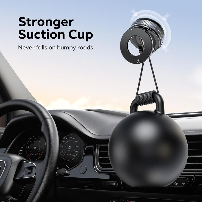 Magnetic Phone Mount, Suction Car Phone Holder, Vacuum Phone Mount with One-Step Lock, Compact & Stable Design for Car Accessories