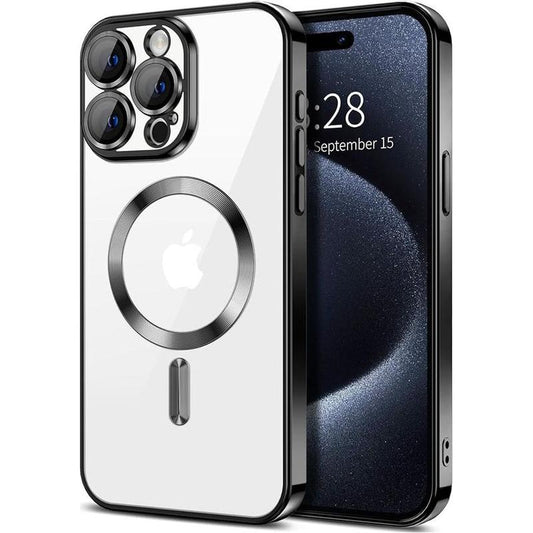 Entronix Case for Apple Iphone 16/15/14/13/12/11, Plus, Pro Max - [Magsafe-Compatible] Glossy Cover & 1 Clear Screen Protector, Smartphone Accessories