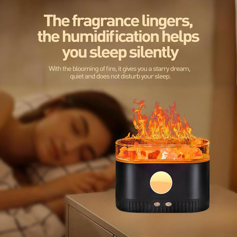 Aromatherapy Essential Oil Diffuser, 3-In-1 Himalayan Salt Lamp Diffuser with 7 Color Lights, 200Ml Ultrasonic Cool Mist Humidifier for Home Bedroom Yoga, Himalayan Pink Salt Therapy