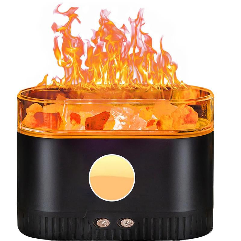 Aromatherapy Essential Oil Diffuser, 3-In-1 Himalayan Salt Lamp Diffuser with 7 Color Lights, 200Ml Ultrasonic Cool Mist Humidifier for Home Bedroom Yoga, Himalayan Pink Salt Therapy