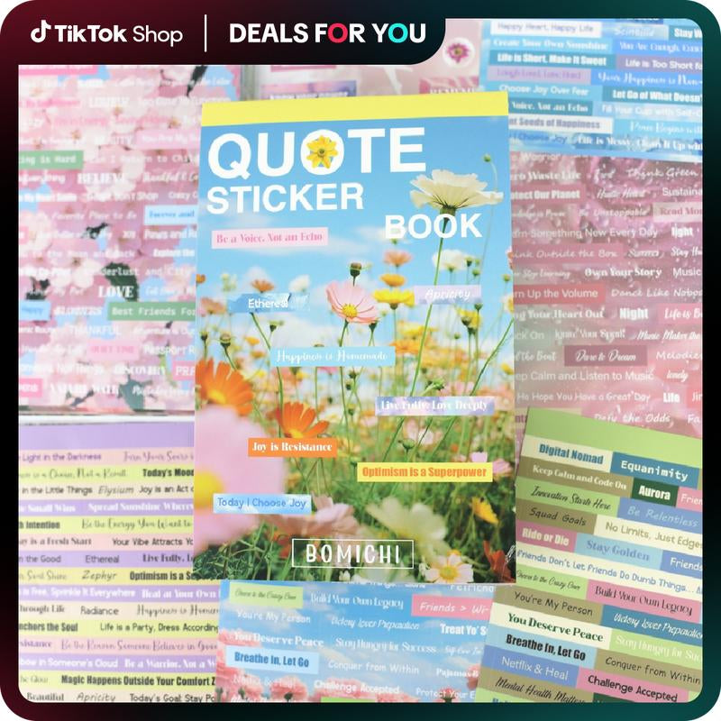 PRSTINCOL 2800-Pc Motivational Quote Sticker Pack – 48 Sheets of Inspirational Words & Phrases for Journals, Scrapbooks, Bullet Journals & DIY Crafts,Dealsforyoudays
